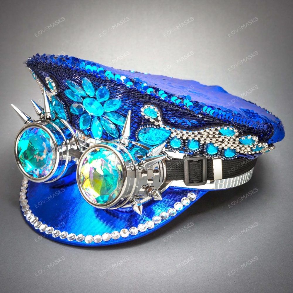 Military Burning Man Top Hat with Kaleidoscope 3D